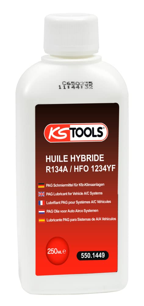 KS Tools 550.1449 Hybrid Öl R134A / HFO 1234YF 250ml für alle Klimaanlagen geeignet von KS Tools