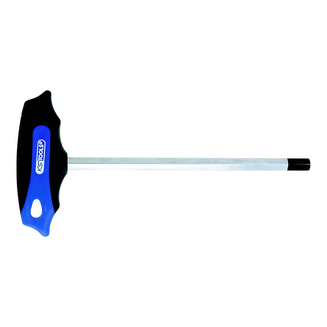 KS Tools T-Griff Innensechsk.-Stiftschl 3,0x100mm S2, Spitze brüniert, 2K-Handgriff, sw/bl von KS Tools