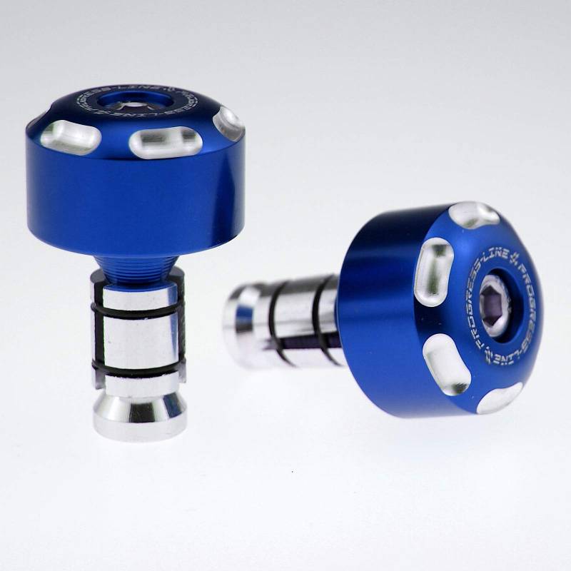 Lenkergewichte Vibrationsdämpfer Lenkerenden Motorrad Alu Paar 7/8"-1" Ø14-19 mm Blau von KSOH Products