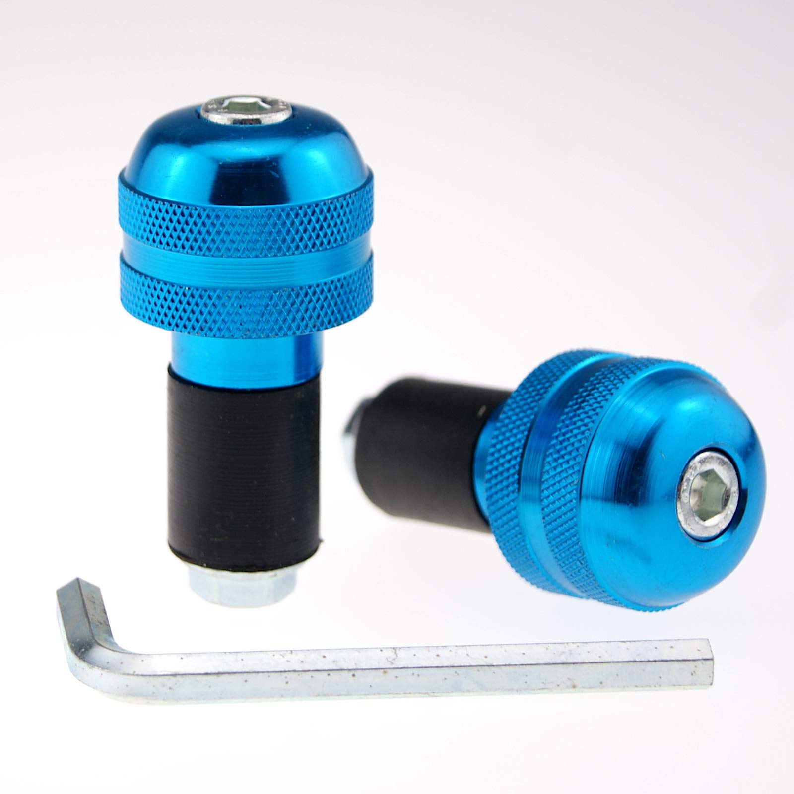 Lenkergewichte Vibrationsdämpfer Lenkerenden Motorrad Paar 7/8" Ø22 mm Blau von KSOH Products