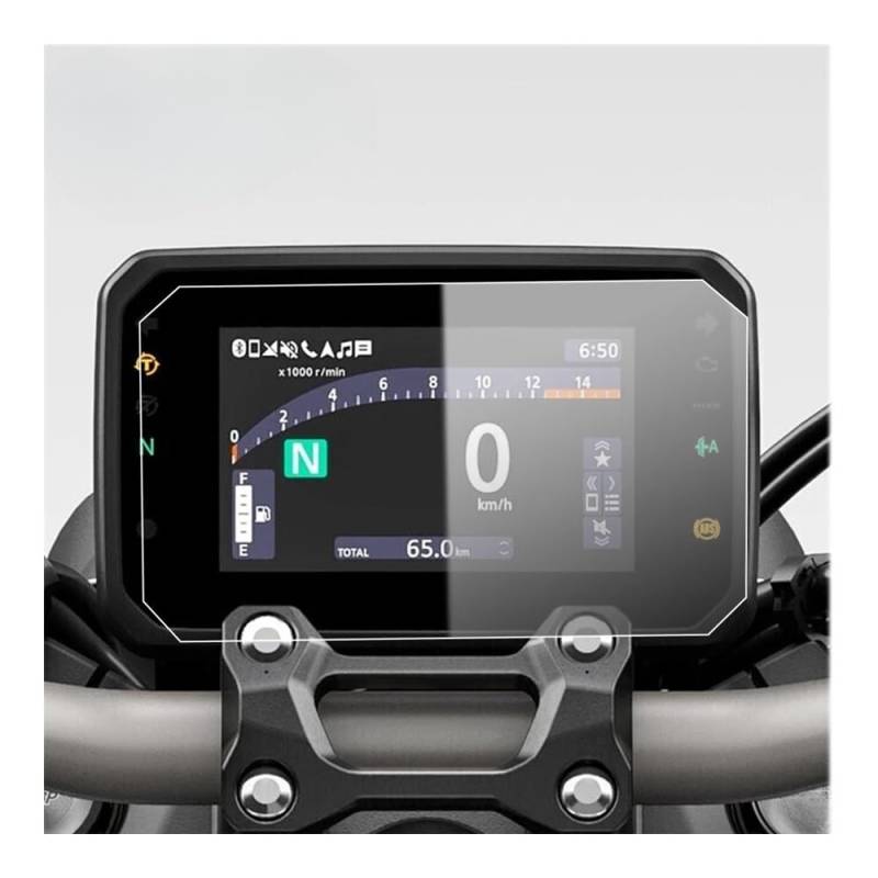 Displayschutzfolie tacho Accessoires Scratch Cluster Screen-Dashboard Für Ho&nda CB500R CB650R CBR650R 2024-Motorrad Schutz Instrument Film von KTEBNWOSD