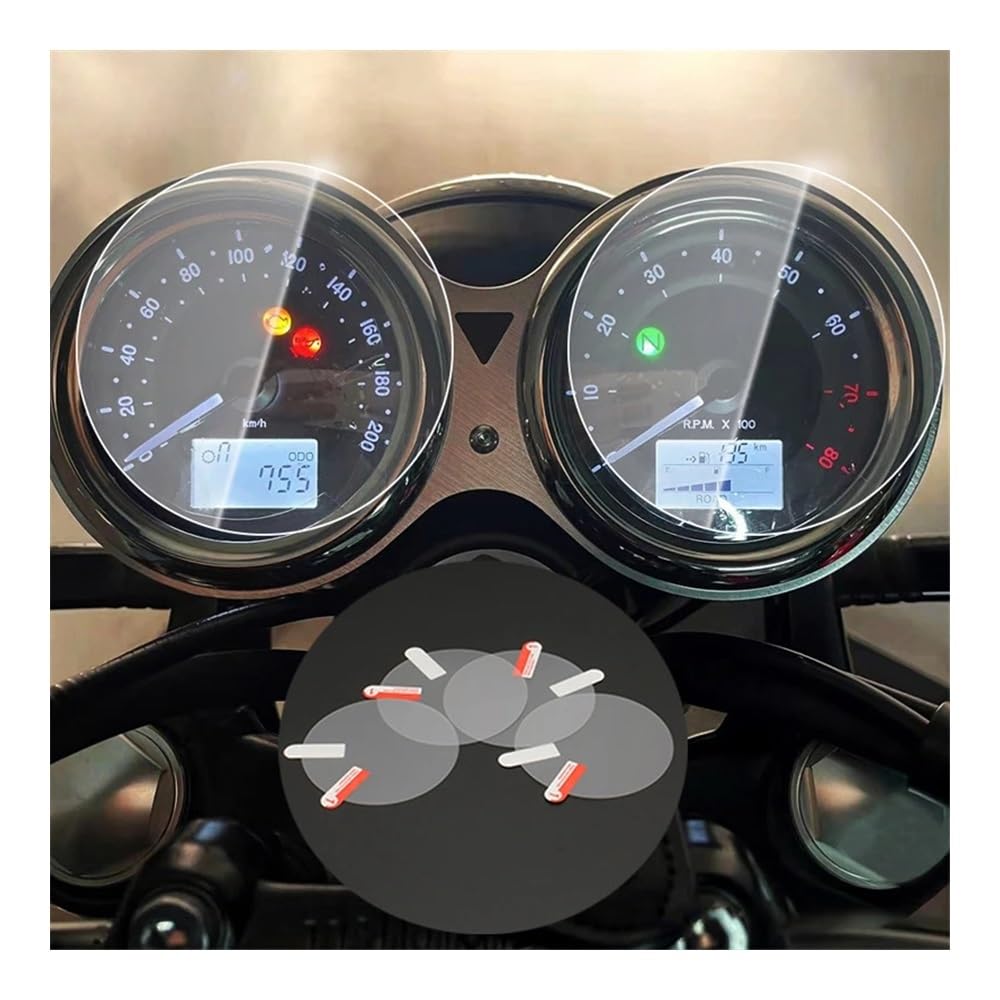 Displayschutzfolie tacho Für Triumph Bonneville T120 T100 Thruxton R Motorrad Scratch Cluster Screen Dashboard Schutz Instrument Film von KTEBNWOSD