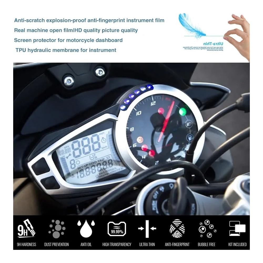 Displayschutzfolie tacho Motorräder Zubehör Cluster Kratzschutzfolie Armaturenbrett Displayschutzfolie Für Triumph Speed ​​Triple 675 von KTEBNWOSD