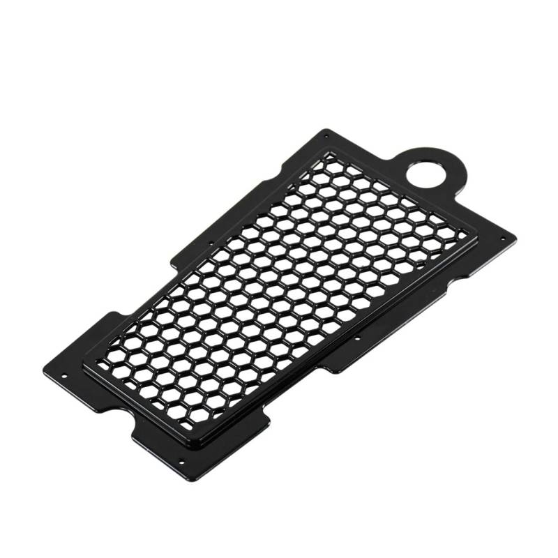 Motorrad Schutzgitter Kühlergrill Motorrad ABS Honeycomb Mesh Kühlerschutz Grille Öl Kühler Schild Schutz Abdeckung Schwarz/Chrom Für Ha&rley Softail von KTEBNWOSD