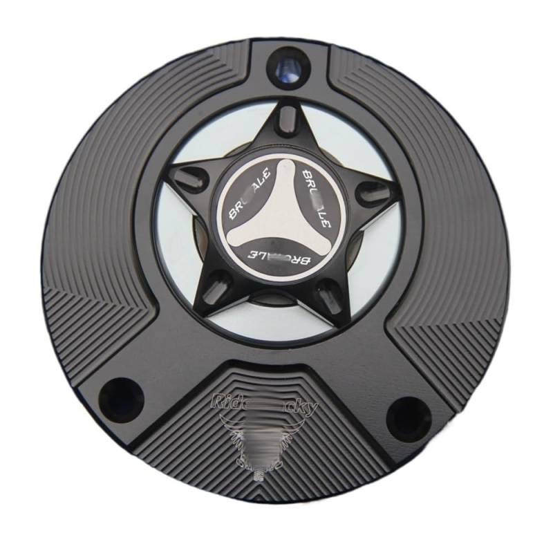 Motorrad Tankdeckel CNC Aluminium Keyless Motorrad Kraftstoff Gas Tank Cap Abdeckung Für MV Agusta Brutale 4 Cilindri 910 S 2003-2011 (2008 2009 2010 von KTEBNWOSD