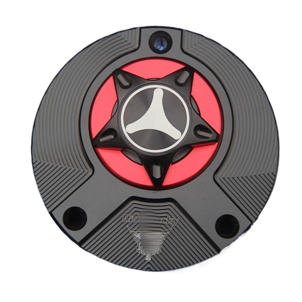 Motorrad Tankdeckel CNC Aluminium Keyless Motorrad Kraftstoff Gas Tank Cap Abdeckung Für MV Agusta Brutale 4 Cilindri 910 S 2003-2011 (2008 2009 2010 von KTEBNWOSD