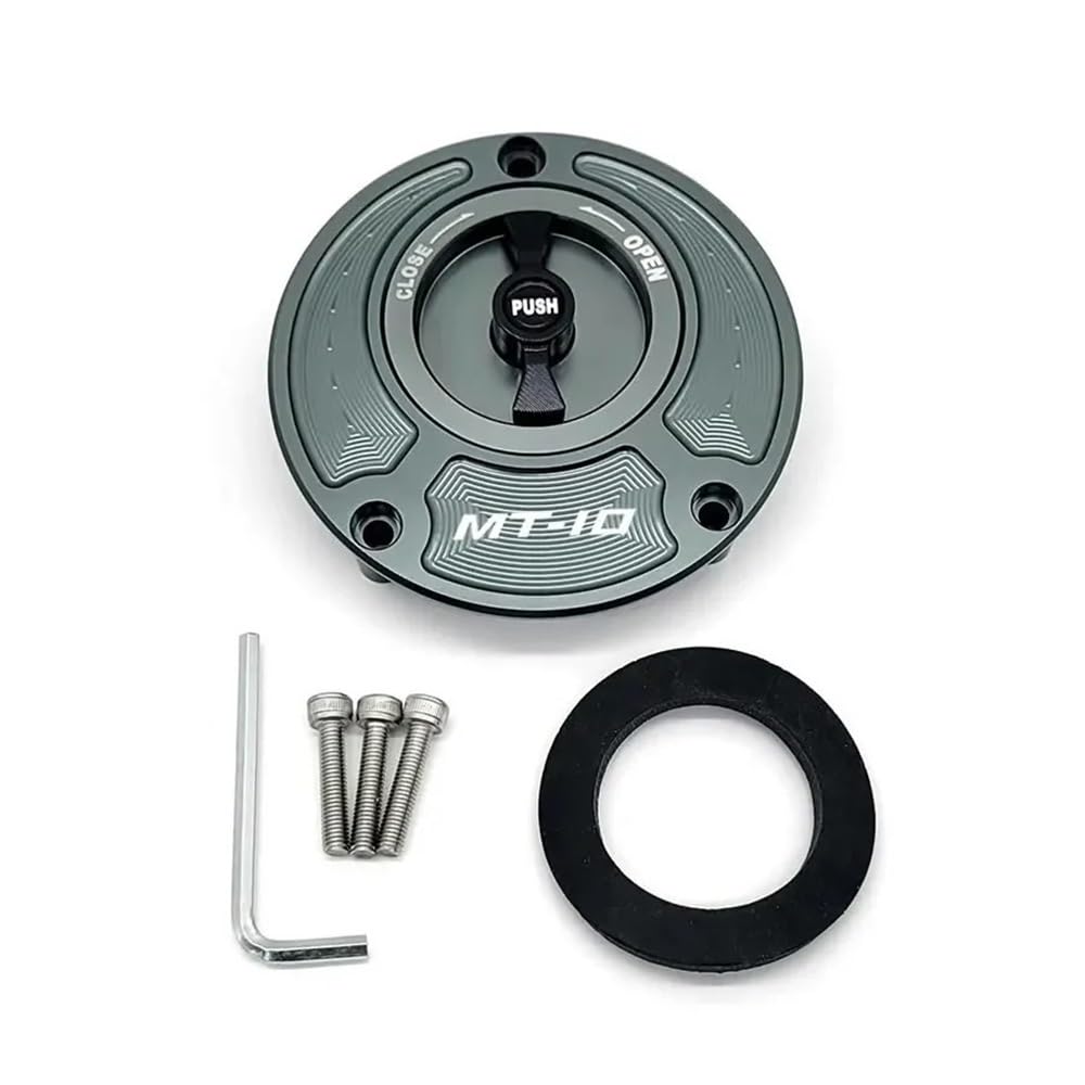 Motorrad Tankdeckel Für Ya&maha Mt10 MT-10 2016 Kraftstofftankdeckelabdeckung CNC-Aluminium Keyless-Motorradzubehör 6 Farben von KTEBNWOSD