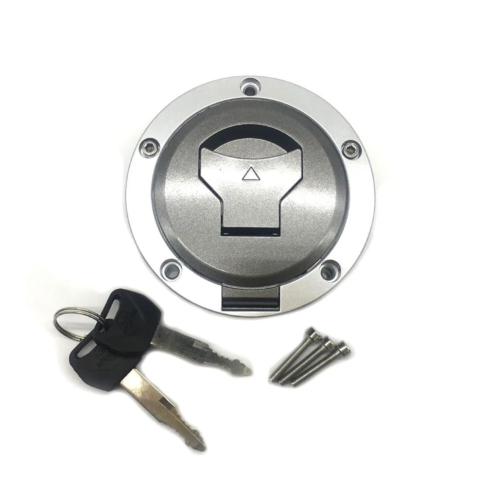 Motorrad Tankdeckel Motorrad Aluminium Kraftstoff Tank Gas Cap Abdeckung W/Schlüssel Für Ho&nda CBR1000RR VFR800X VFR800 2015-2018 von KTEBNWOSD