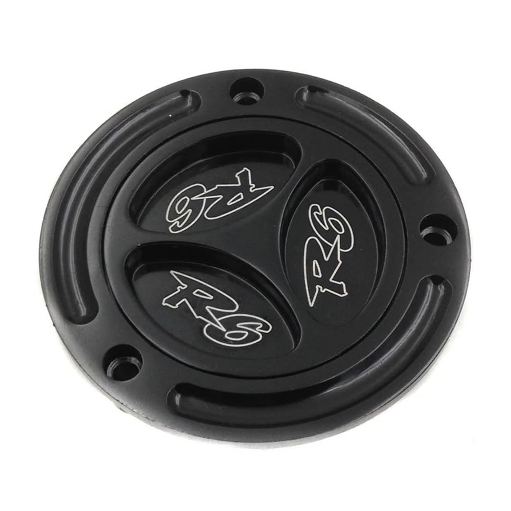 Motorrad Tankdeckel Motorrad Schwarz Chrom Keyless Kraftstoff Gas Tank Cap Für Ya&maha YZF-R6 1999-2018 von KTEBNWOSD