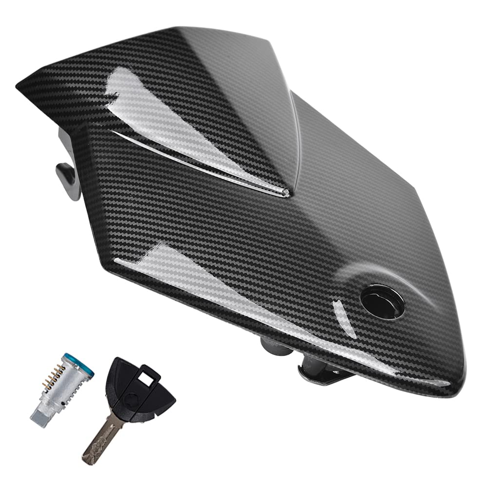 Motorrad Hinten Passagier Sozius Sitz Abdeckung Cowl Tail Verkleidung Kit mit Schloss Schlüssel für B-MW S1000RR 2009-2014 Modifikation (Schwarz) von KTGCOZS