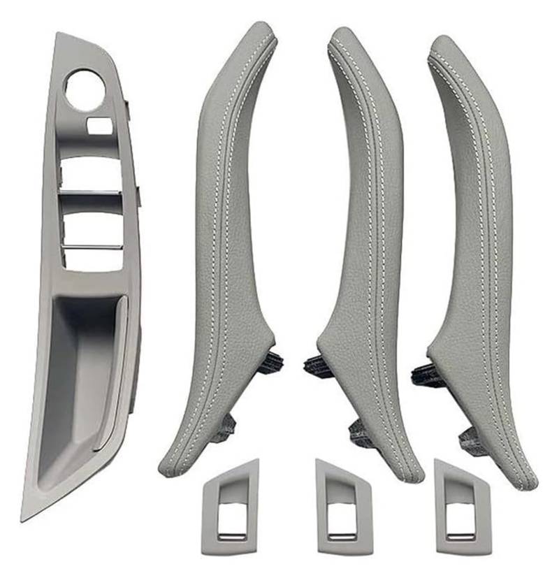 Auto Türaußengriff Für B&MW 5 Series F10 F11 F18 520i 523i 525i 528i 535i Auto-Innenraum-Leder-Innentürgriff-Panel-Pull-Trim-Abdeckung(Lhd Gray) von KTGVTPBHBW