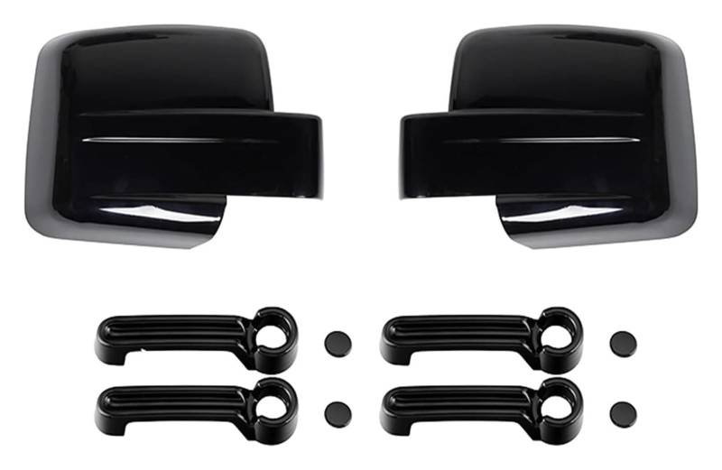 Auto Türaußengriff Für Dodge Für Nitro 2007-2012 Außen Zubehör Rückspiegel Abdeckungen Auto Türgriff Abdeckung Aufkleber(Black 10 Pcs) von KTGVTPBHBW