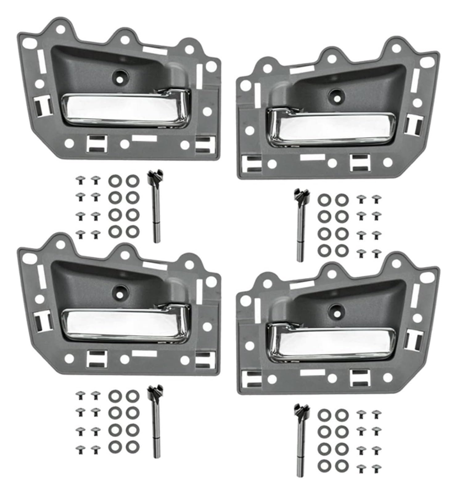 Auto Türaußengriff Für Grand Für Cherokee (Vorne Hinten Links Rechts 4 Türen) 4 Set Innen Tür Griff Set 2005-2011 von KTGVTPBHBW