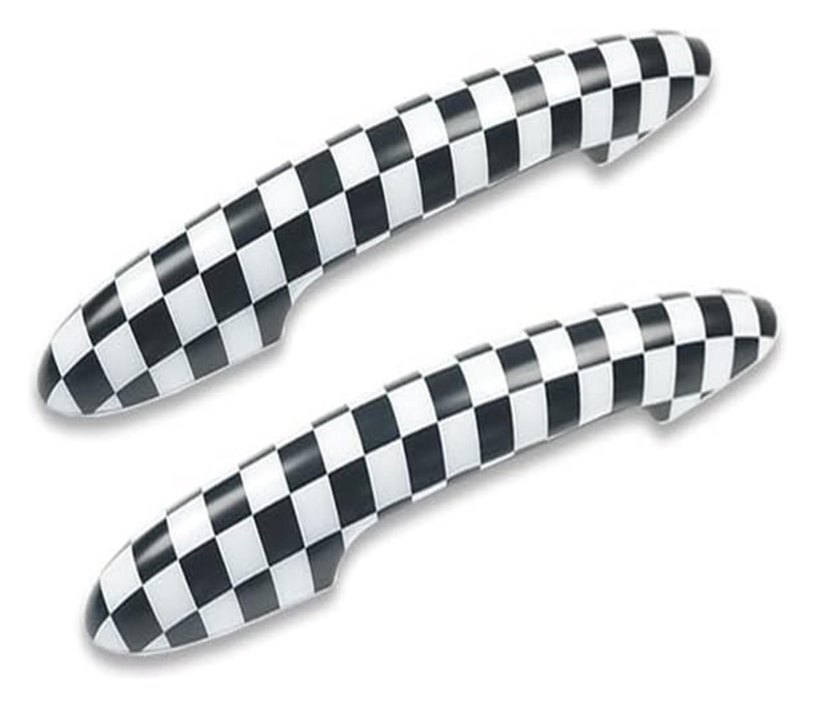 Auto Türaußengriff Für M&ini Für Cooper S Für JCW F56 F57 Auto-Styling Außenteile 2PCS Im Set Glanz Schwarz Türgriff Abdeckung Aufkleber Trim(Checker) von KTGVTPBHBW