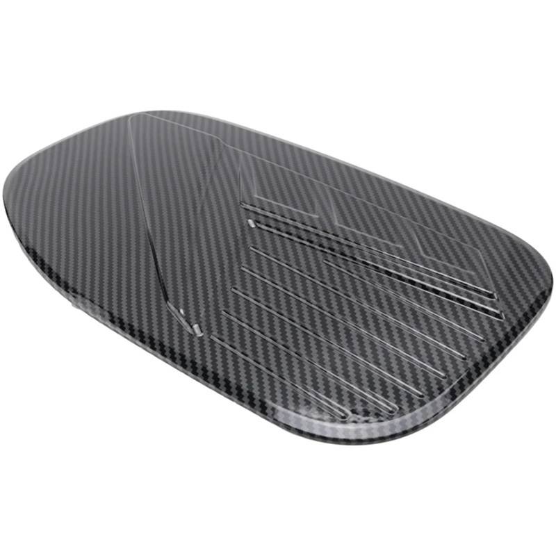 KTIVZMF [Replacement] ABS Auto Tankdeckel Öl Tankdeckel Abdeckung Dekoration Aufkleber for Ford for Everest 2023 Ersatz Zubehör (Carbon Fiber Pattern) von KTIVZMF