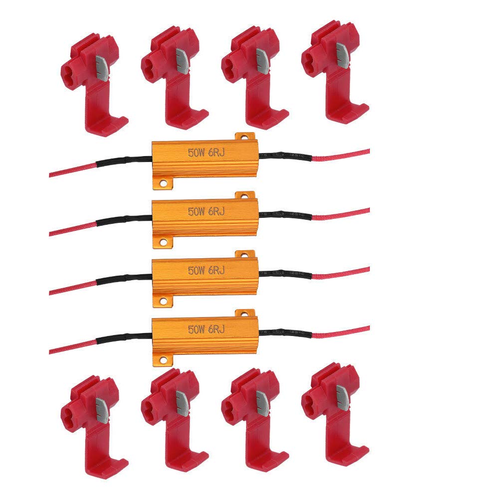 50 W Lastwiderstand, 6 Ohm Fix LED-Leuchtmittel, schnelles Hyperblitz, Blinker von KUBYMOTO