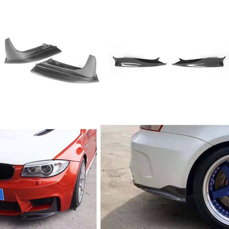 Auto Front- und Hecklippe Spoiler Splitter für BMW M1 Serie E82 M 2011-2013 Echte Kohlefaser von KUBYMOTO