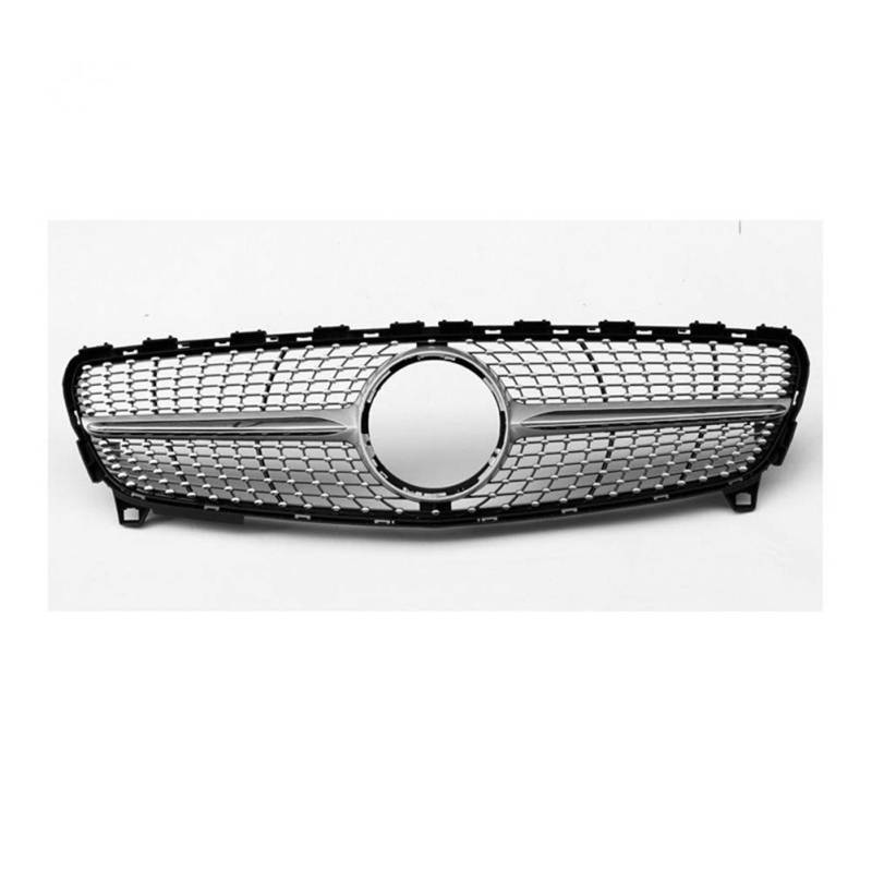 Auto Frontgrill Kit für Mercedes Benz A180 A200 A250 2016-2018 Silber von KUBYMOTO