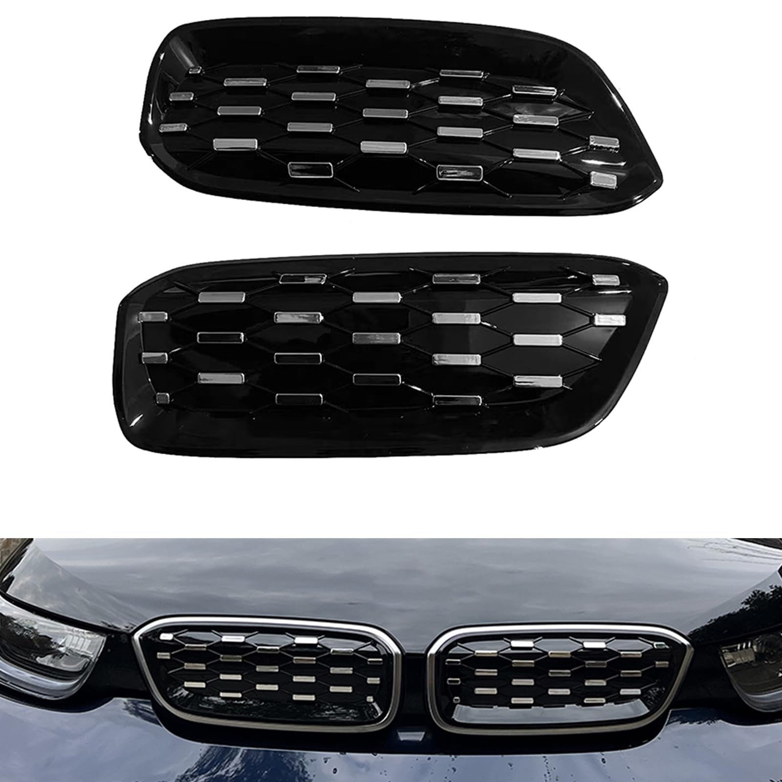 Auto Frontstoßstange Gitter Gitter Nieren Grill für BMW BMW i3 I01 LCI 2014-2020 von KUBYMOTO