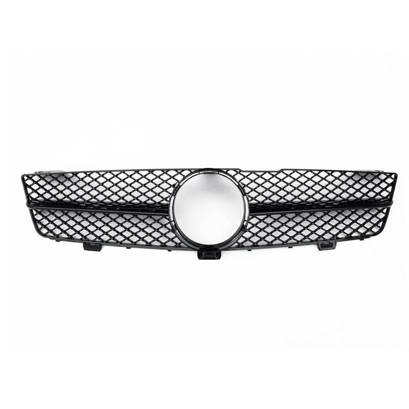 Auto Frontstoßstange Kühlergrill Abdeckung Zierleiste für Benz W219 CLS Klasse 2009-2011 Schwarz Silber von KUBYMOTO