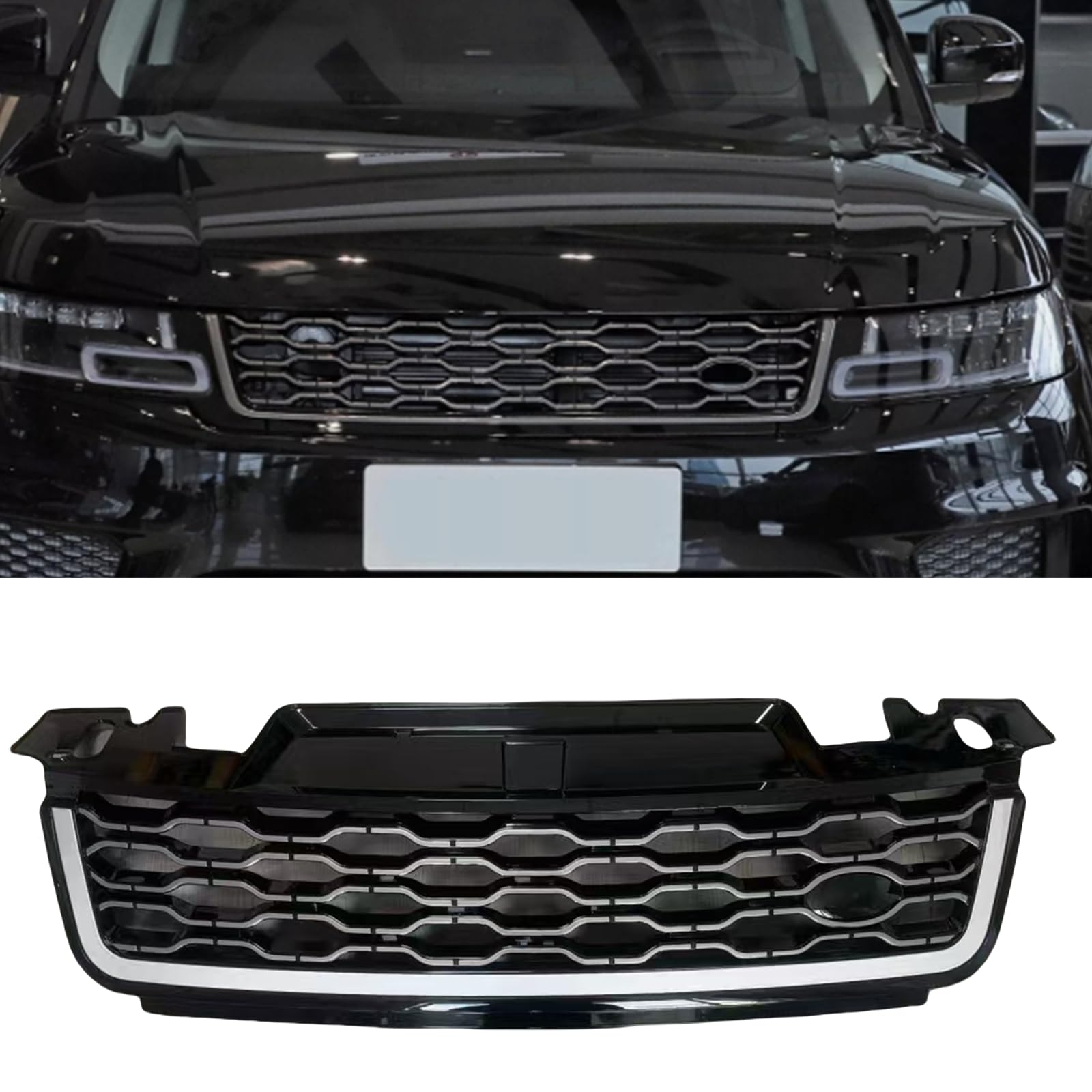 Auto Frontstoßstange Kühlergrill Abdeckung für Land Rover Range Rover Sport 2018-2022 von KUBYMOTO