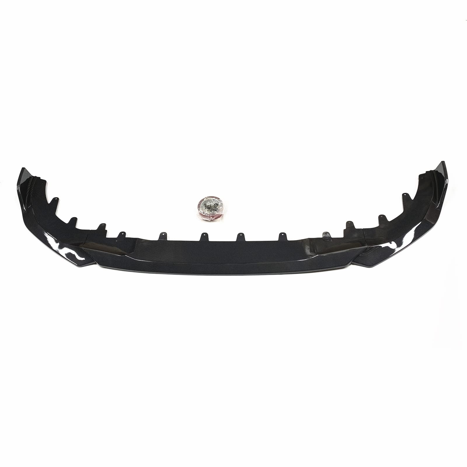 Auto Frontstoßstange Spoiler Lippe Splitter für BMW G42 2er 2020-2024 2-Türer Glanz Schwarz Carbon Look von KUBYMOTO