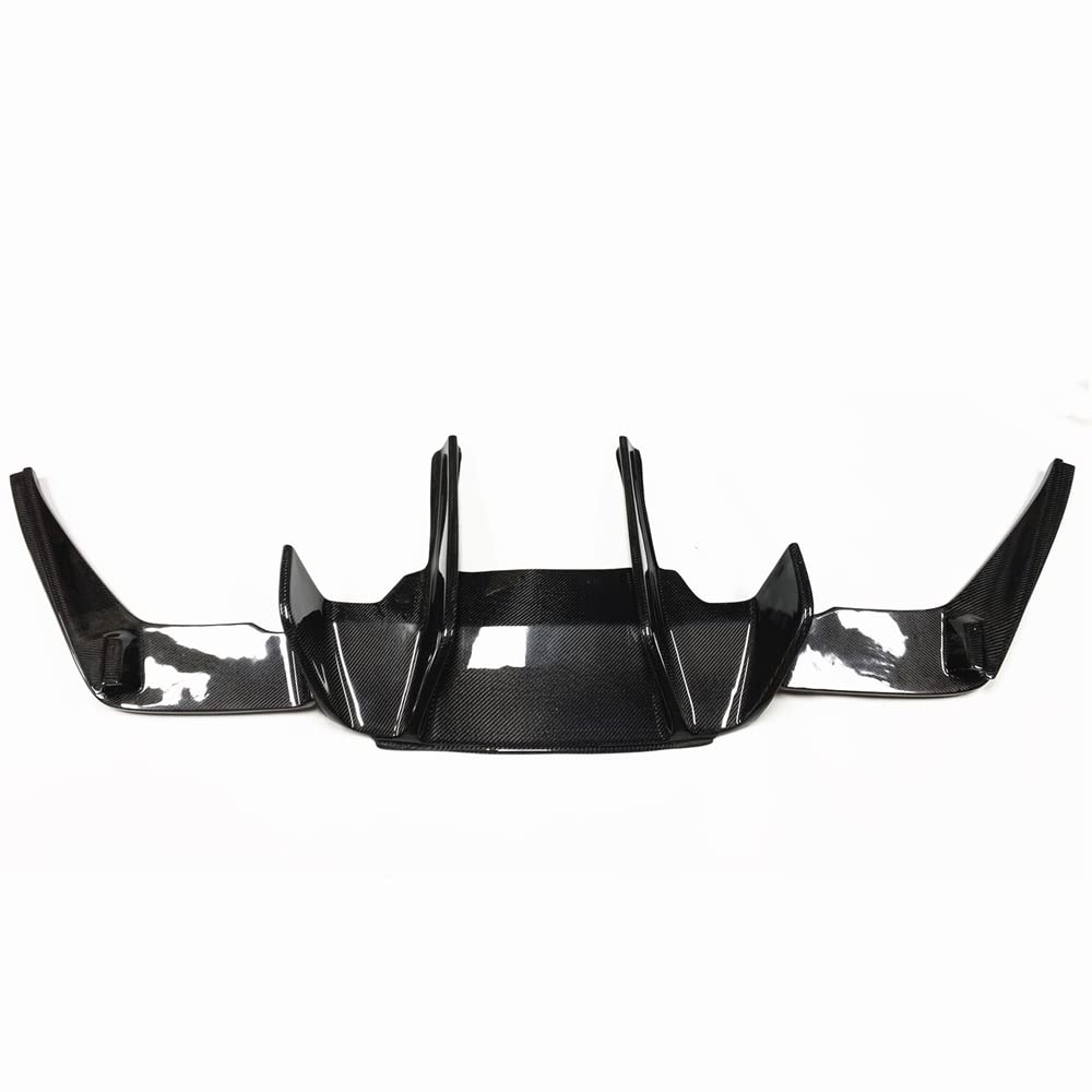 Auto-Heckstoßstangen-Diffusor für BMW F12 F13 F06 M6 2010–2015, echte Kohlefaser von KUBYMOTO