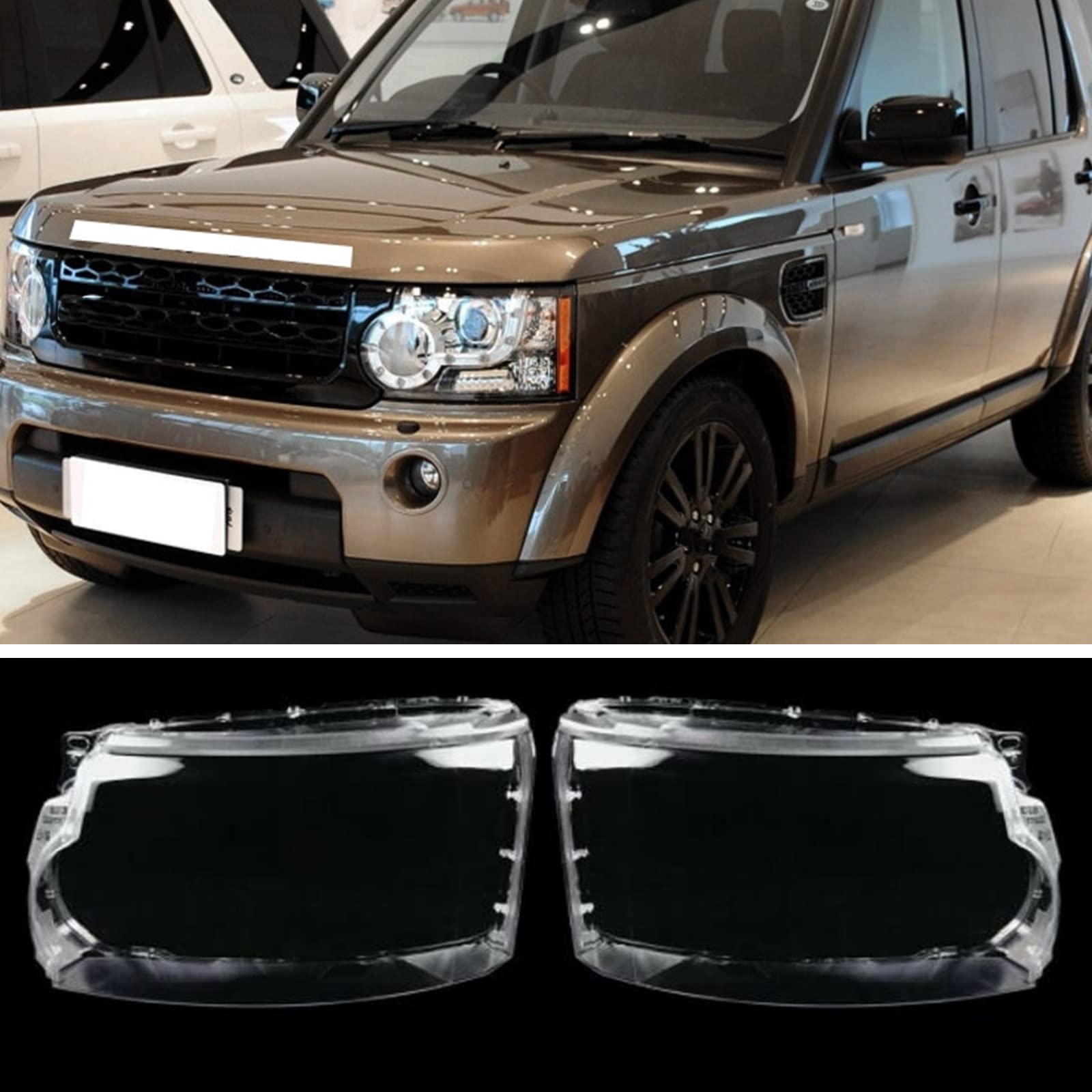 Autoscheinwerfer-Scheinwerfer-Objektiv, transparente Abdeckung für Land Rover Discovery 4 2010–2013 von KUBYMOTO