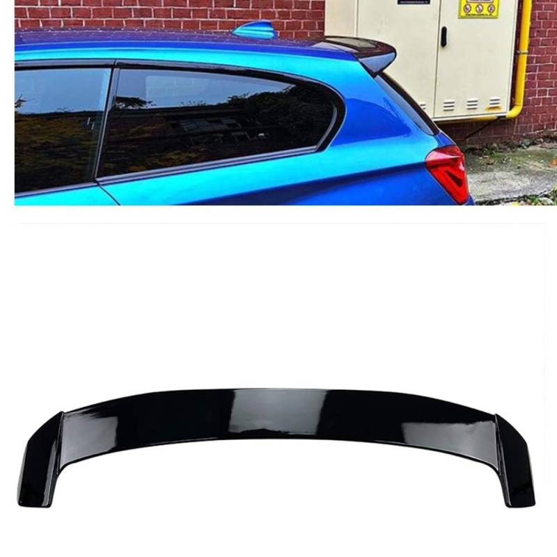 Dachspoiler hinten oben für BMW 1er F20 F21 2011-2020 schwarz glänzend von KUBYMOTO