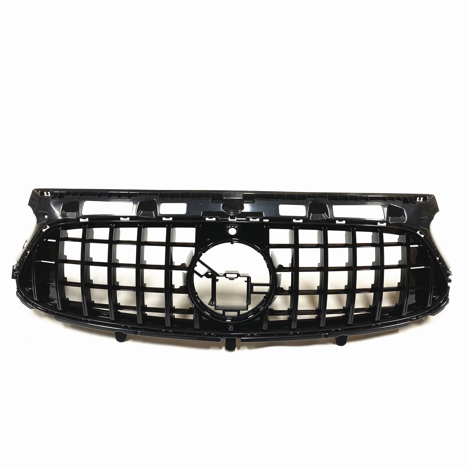 Front Racing Facelift Grill für Mercedes-Benz H247 GLA-Klasse 2020-2023 Deluxe Version Schwarz Silber von KUBYMOTO