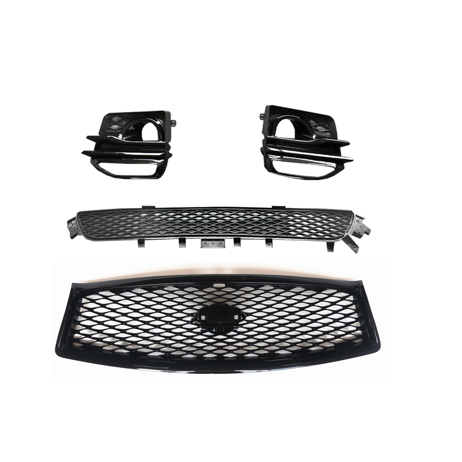 Frontgrill Nebelscheinwerfer Blende Kit für Infiniti Q50 2014-2017 Sport von KUBYMOTO