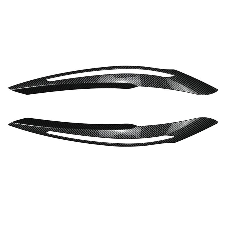 Frontscheinwerfer Augenlid Augenbrauen Trim für BMW 1er Serie F20 F21 2011-2014 Glanz Schwarz Carbon Look von KUBYMOTO