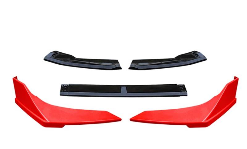 Frontstoßstange Lippe Karosserie Kit Spoiler für Honda Civic 10th Gen 2019 2020 Rot Weiß Blau Schwarz von KUBYMOTO