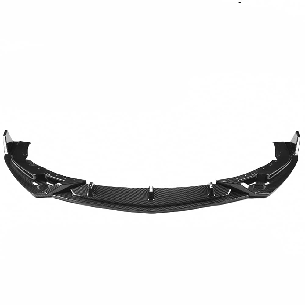 Frontstoßstange Lippe Spoiler Splitter für Cadillac CT4 2020-2021 Glänzend Schwarz Carbon Look von KUBYMOTO