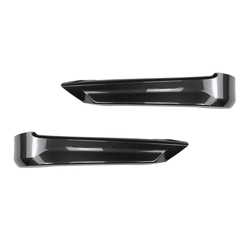 Frontstoßstange Seitenspoiler Abdeckung für BMW 3 Ser E90 E91 320i 330i 2005-2008 Glanz Schwarz Carbon Look von KUBYMOTO