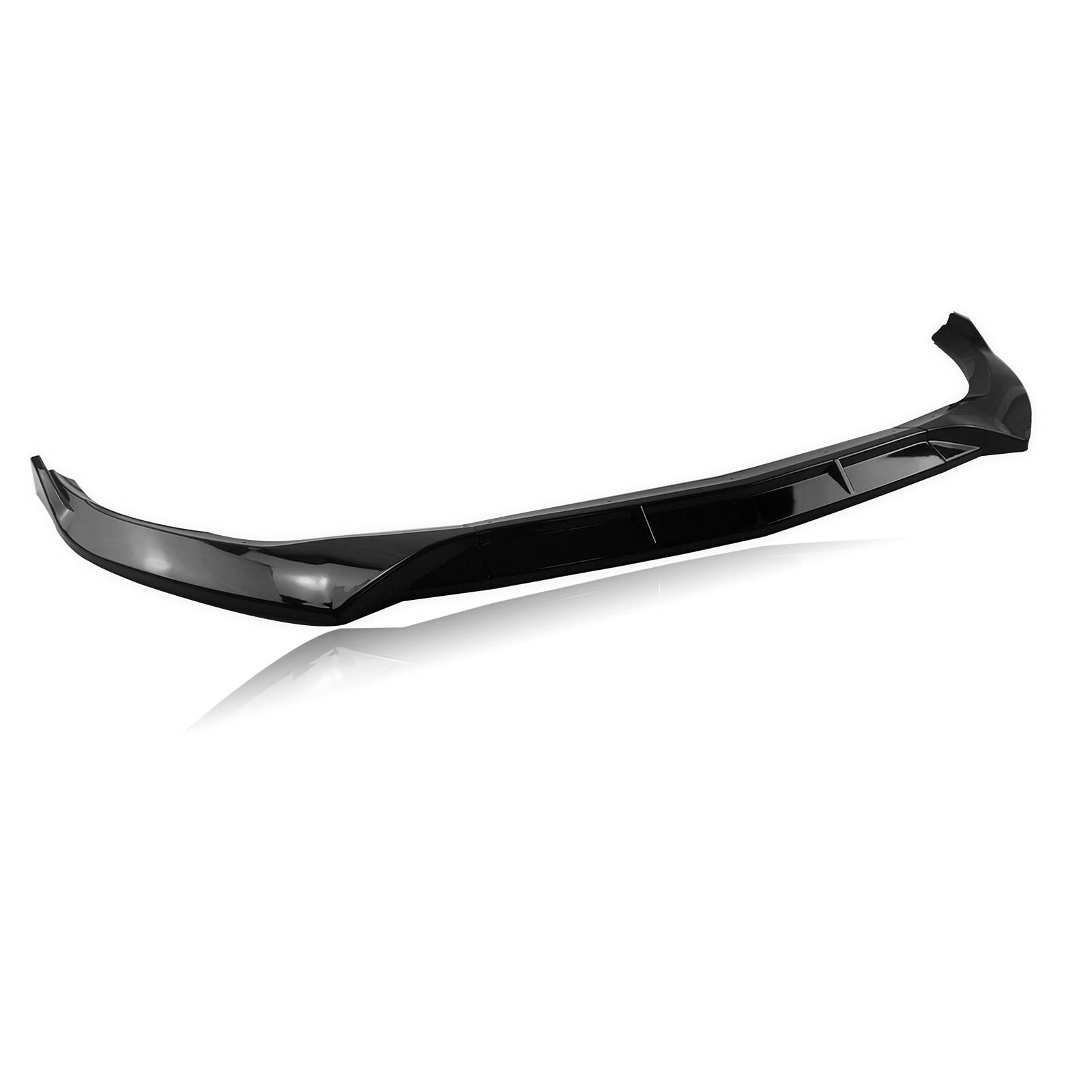 Frontstoßstange Spoiler Lippe Splitter für 2013-2015 Mercedes Benz W212 Glänzend Schwarz Carbon Look von KUBYMOTO