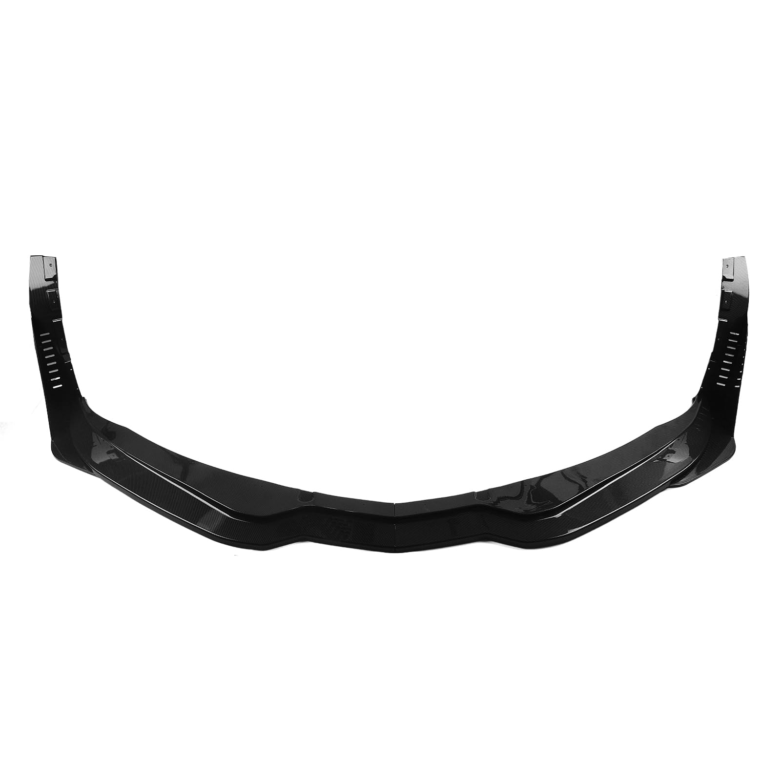 Frontstoßstange Unterspoiler Lippe Karosserie Kit für Chevrolet Corvette C7 2014-2019 Carbon Look Glanz Schwarz von KUBYMOTO