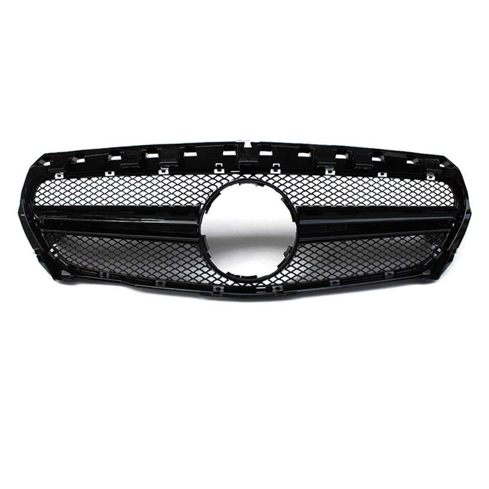 Frontstoßstangengitter für Benz W117 CLA250 CLA45 2013–2016, silber/schwarz von KUBYMOTO