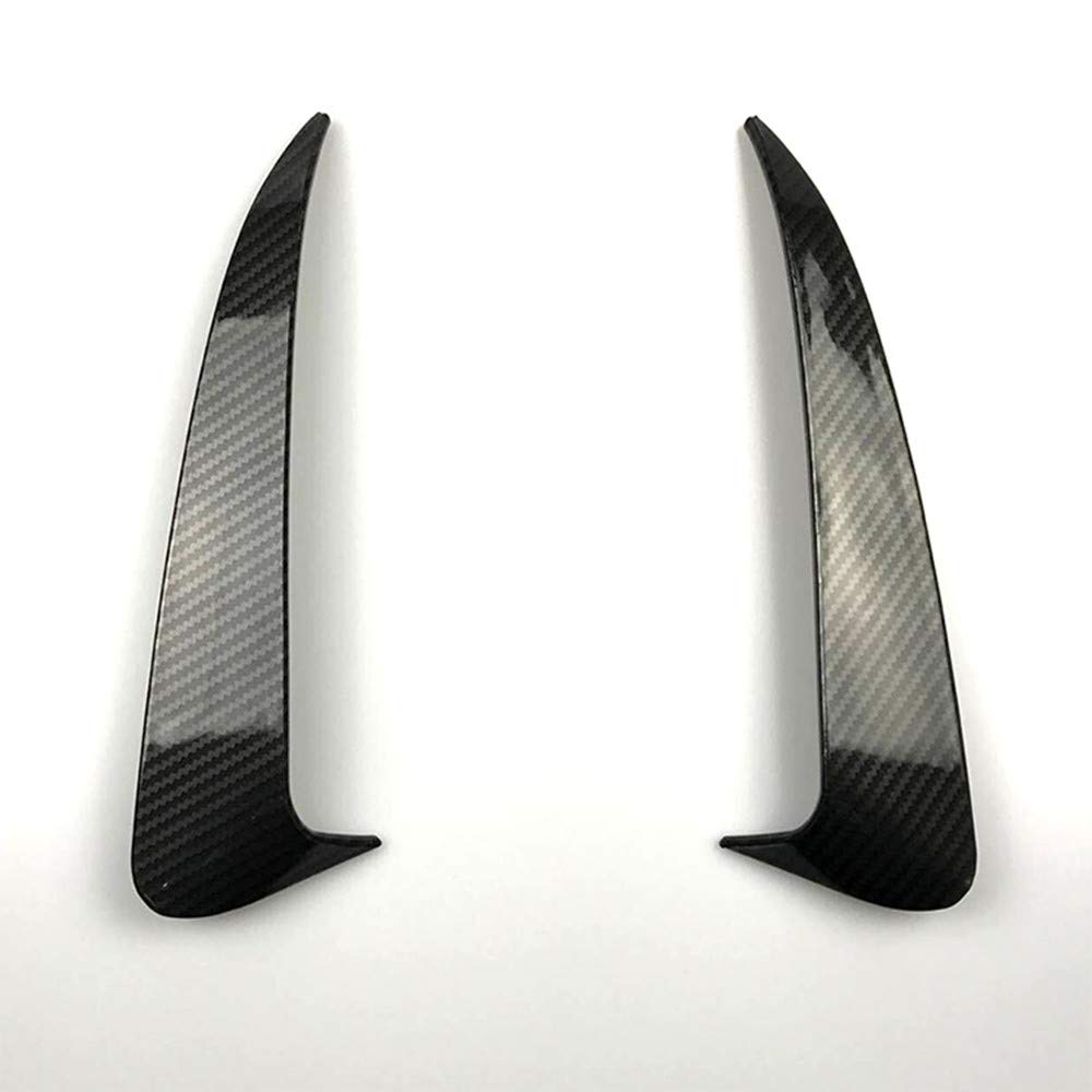 Heckspoiler Canard Lüftungsgitter Abdeckung Blende für Benz W205 C-Klasse C63 2015-2021 Carbon Look Glänzend Schwarz von KUBYMOTO