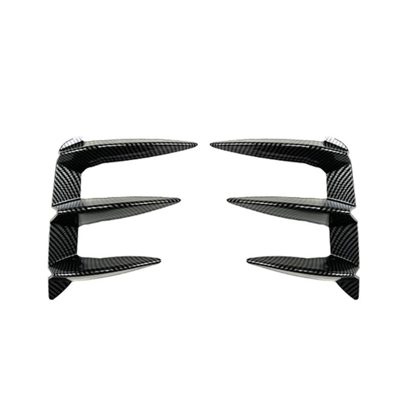 Heckstoßstange Seitensplitter Canard für BMW X3 G01 LCI M Sport 2022-2024 Glanz Schwarz Carbon Look von KUBYMOTO