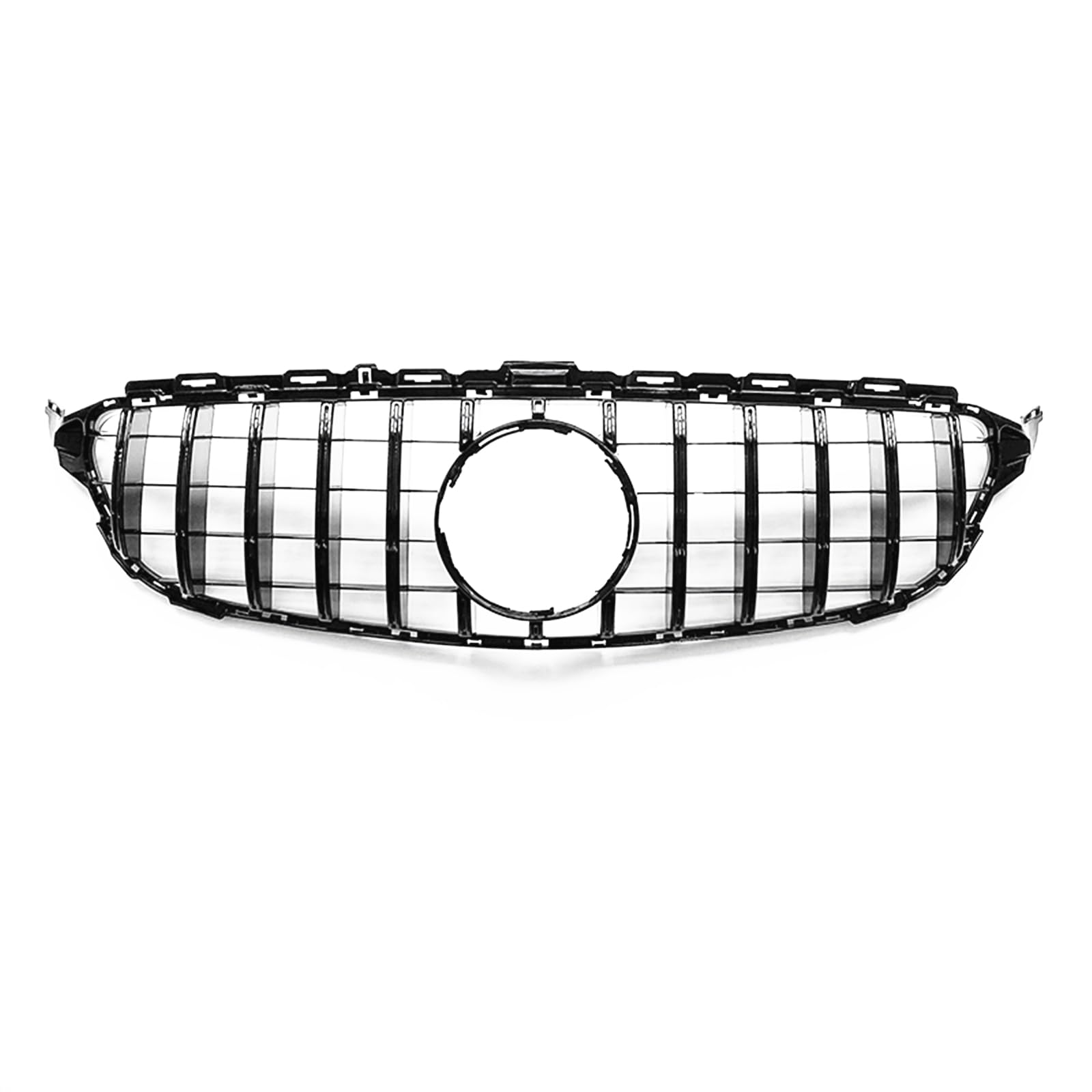 Kühlergrill für Mercedes Benz C-Klasse W205 C250 C43 2014-2018 GT Silber Schwarz von KUBYMOTO