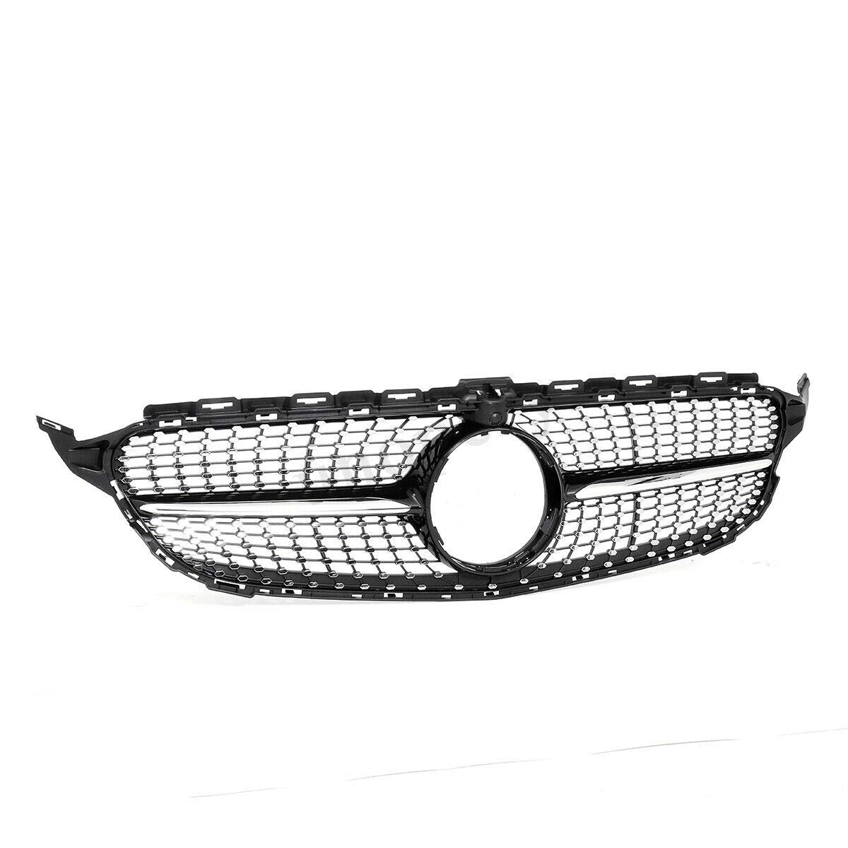 Kühlergrill für Mercedes Benz W205 C-Klasse C200 C250 C300 2015-2018 von KUBYMOTO