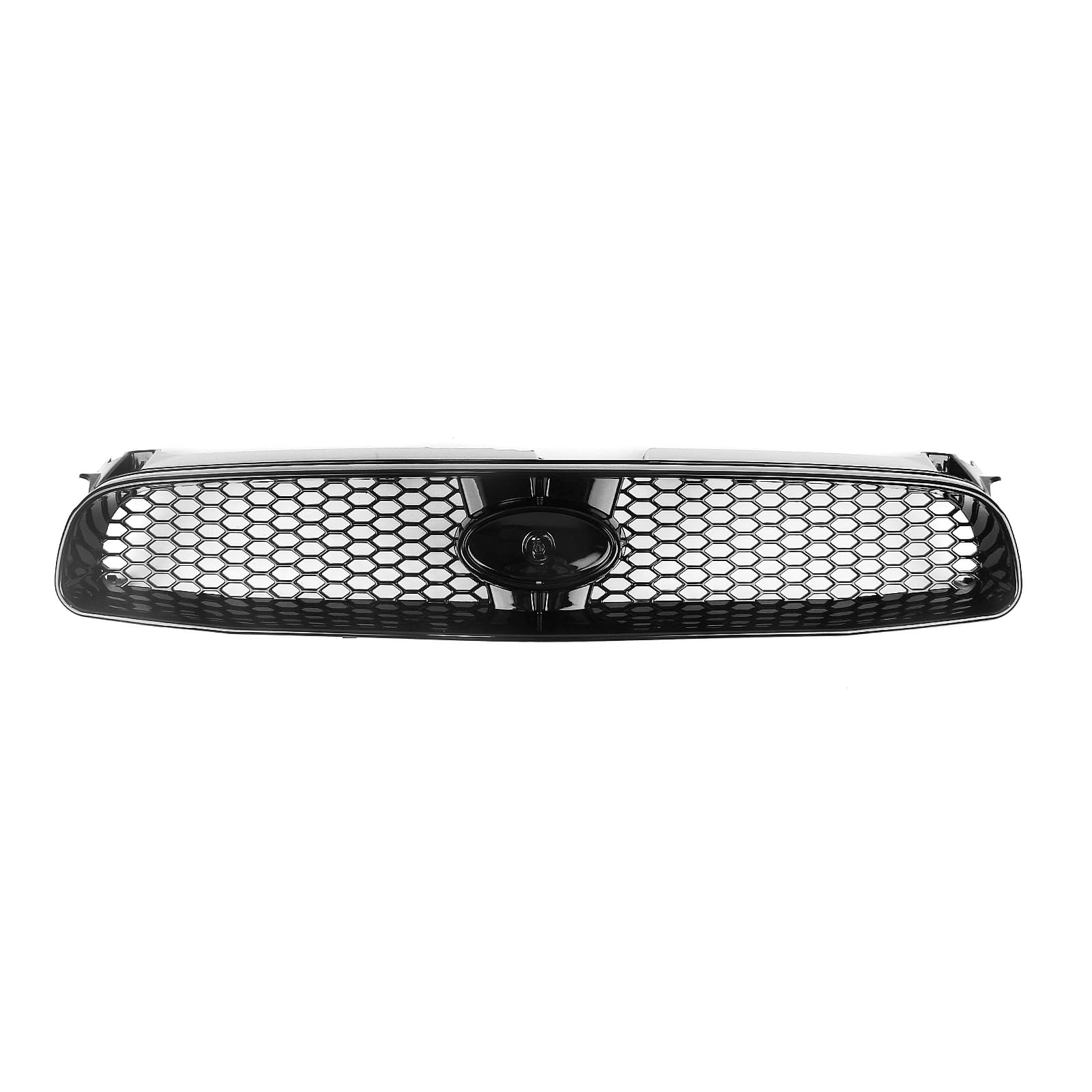 Oberer Kühlergrill für Subaru Impreza 8. 2004–2005, Karbonfaser-Optik, glänzend, schwarz, mattschwarz von KUBYMOTO