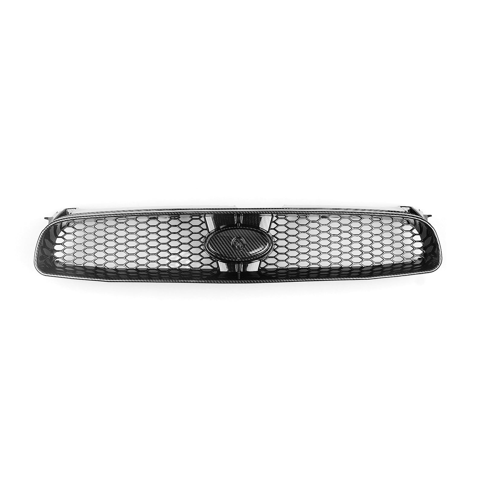 Oberer Kühlergrill für Subaru Impreza 8. 2004–2005, Karbonfaser-Optik, glänzend, schwarz, mattschwarz von KUBYMOTO