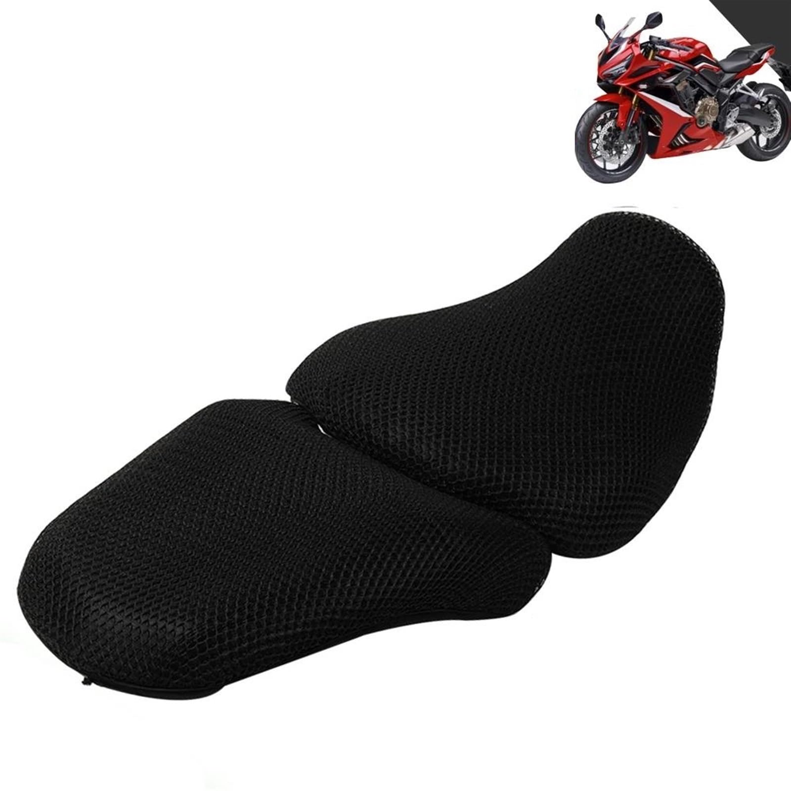 KUGVTER Sitzkissen Mesh-Sitzkissenbezug, Schutzisolierung, Sitzbezug Für CBR650R CB650R CBR650 CB650 CBR CB 650 R CB 650R von KUGVTER