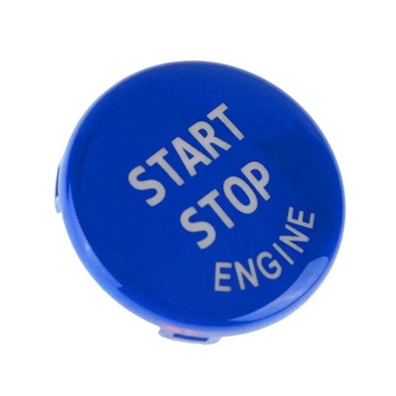 KUKAZU Motor Start Stop Push Button Abdeckung Trim Blau for BMW E90 E92 E60 for X3 Auto Motor Start-Taste ersetzen Abdeckung von KUKAZU