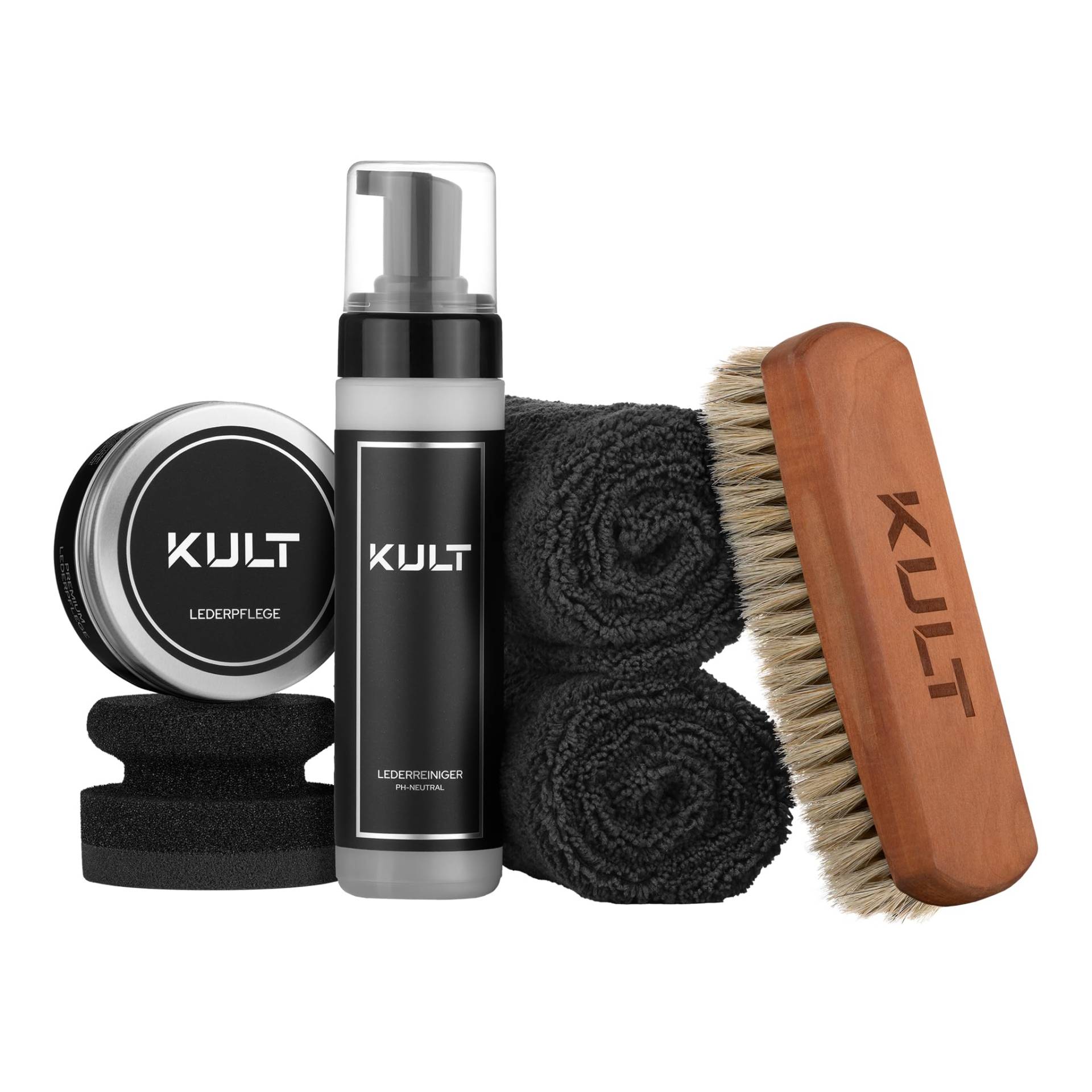 KULT Premium Lederreiniger & Lederpflege Set von KULT