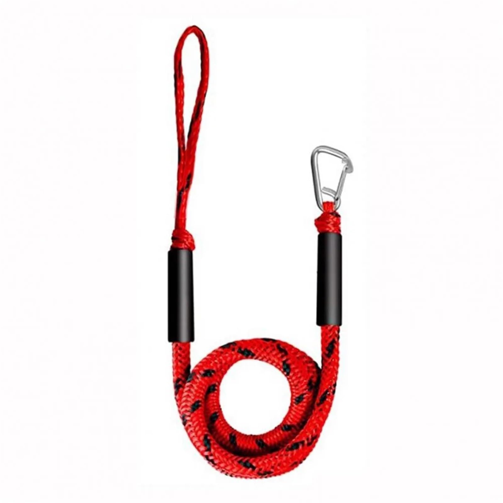 1/2PCS Dock Linien Elastische Marine Seil Bungee Cords Schock Krawatten for Wasserfahrzeuge Jet Ski Ponton Kanu Power Boot Zubehör(1pcs Red) von KUMIAN