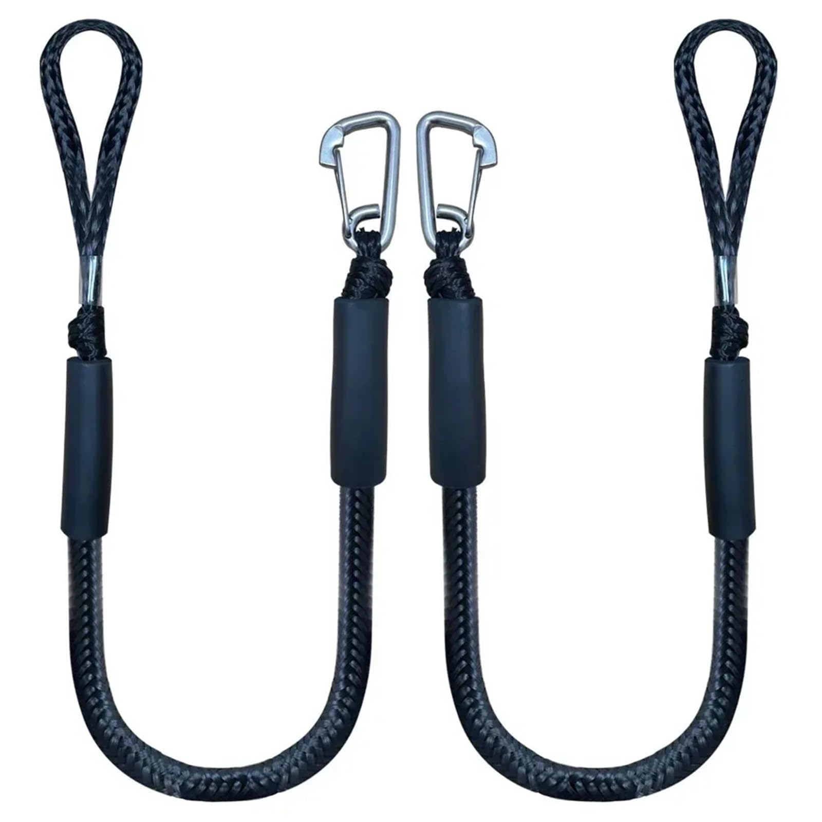 1/2Pcs Boot Seil Dock Linien Dock Linie Festmacher for Boote 4 Ft 2 Seile Bungee Cord dockline Boot Wasserfahrzeuge Zubehör(2pc) von KUMIAN