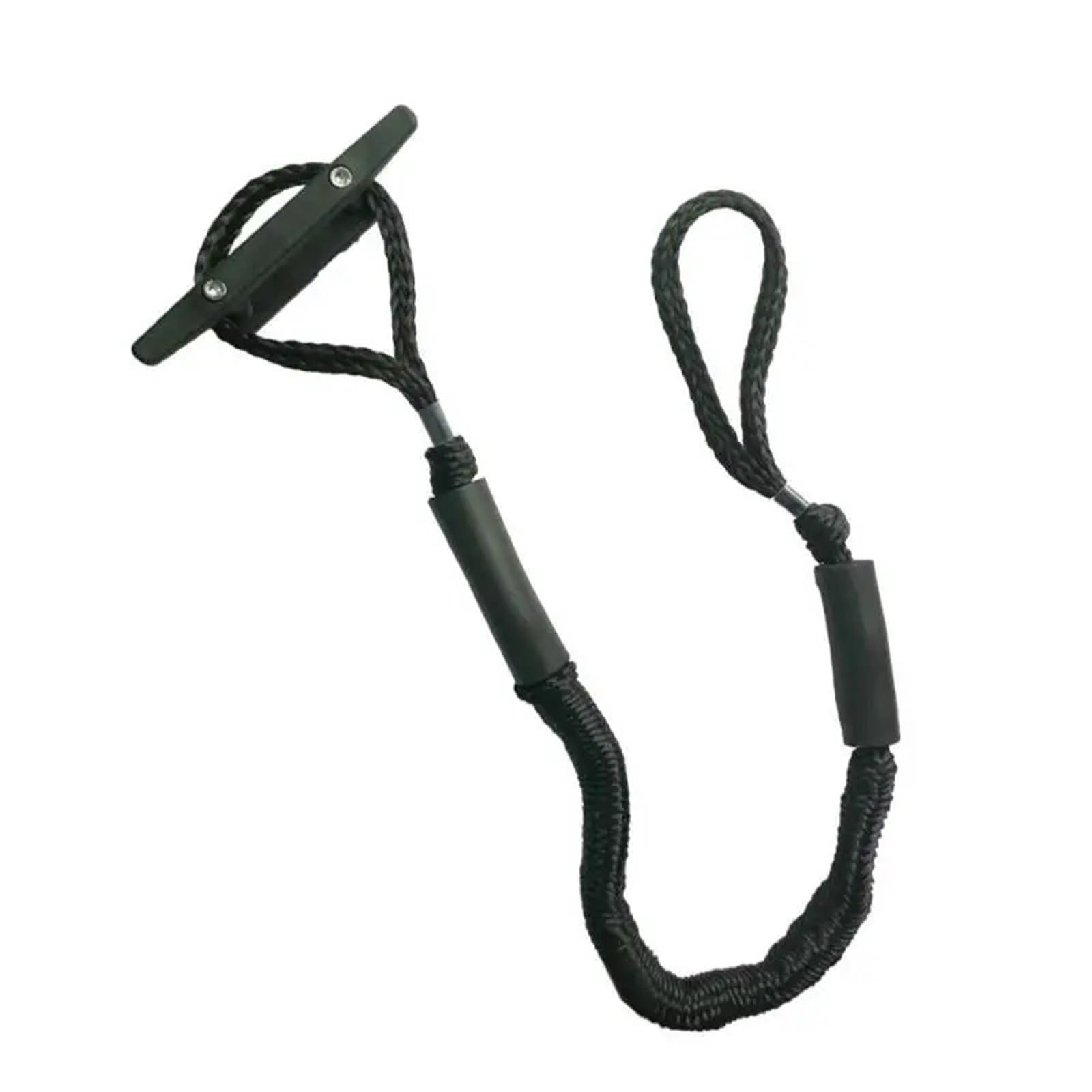 1 Stück elastisches Kaiseil 4–5,5 Fuß Länge Marine Boot Bungee Dock Linie Seil ausziehbares Festmacherseil for Yachten Motorboote(Noir) von KUMIAN